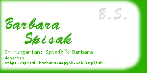 barbara spisak business card